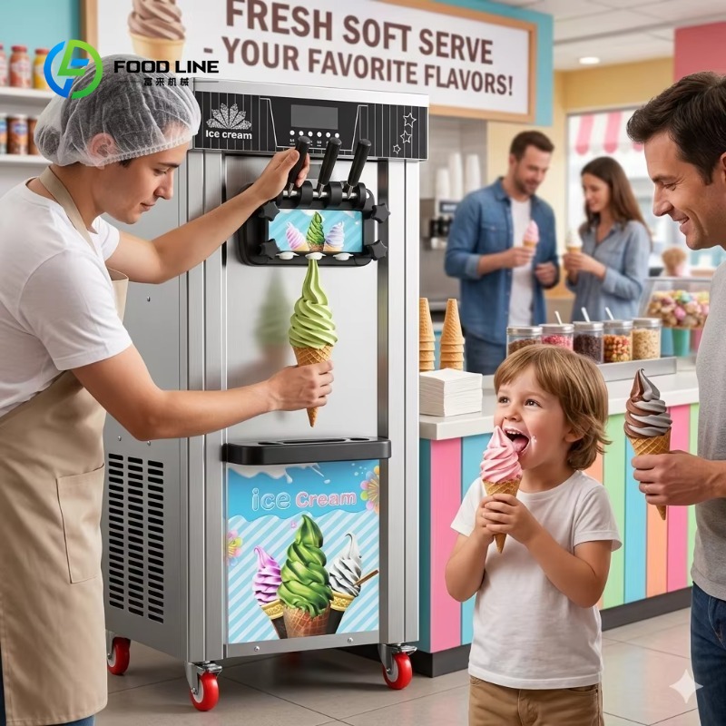 Customized Soft Ice Cream Mach - Heavy Equipment Grinder recension och pris